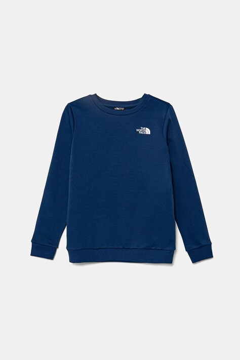 The North Face bluza copii TEEN SIMPLE DOME CREW culoarea albastru marin, neted, NF0A8AXYD1R1