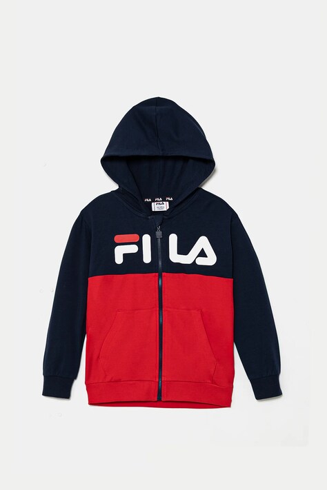 Fila bluză copii LONAY culoarea rosu, cu glugă, cu imprimeu, FAK0406