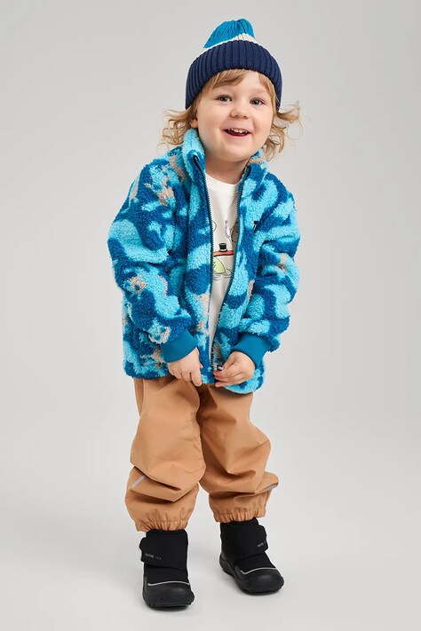 Dětská fleecová mikina Reima Turkkinen modrá barva, 5200288A