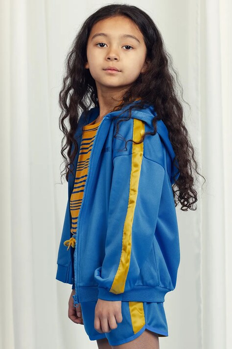 Mini Rodini bluza copii cu glugă, neted, 2522014560