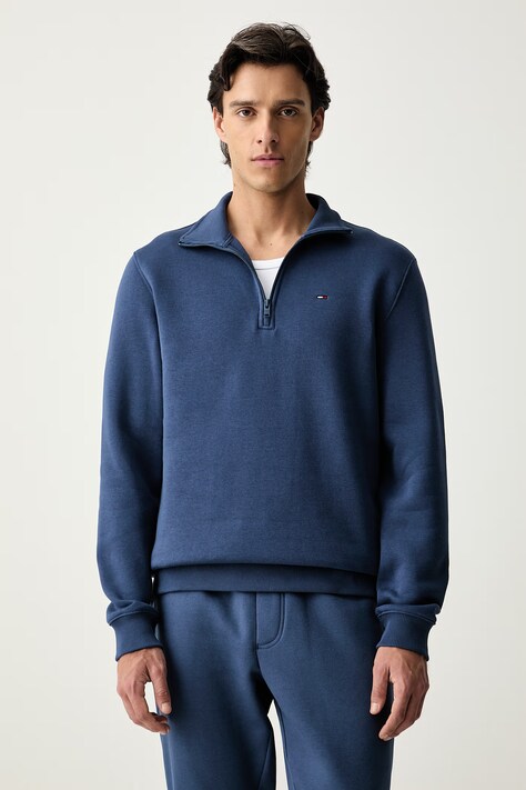 Tommy Jeans суичър мъжки с памук тъмносин DM0DM20339