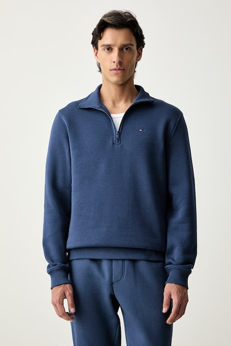 Tommy Jeans суичър мъжки с памук тъмносин DM0DM20339