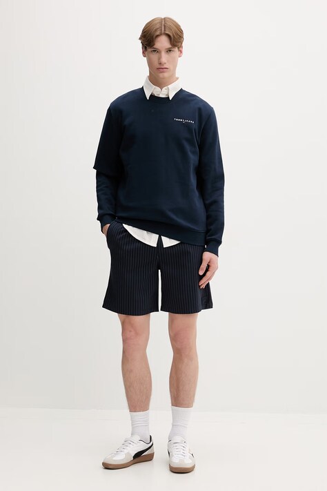 Tommy Jeans bluza męska z bawełną granatowa DM0DM20249