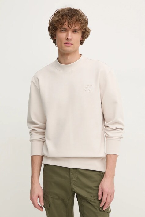 Calvin Klein Jeans felső bézs, férfi, sima, J30J326754