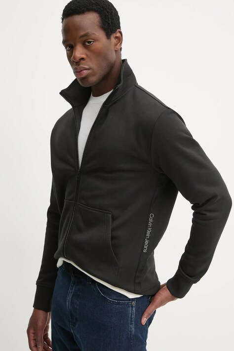 Кофта Calvin Klein Jeans мужская цвет чёрный однотонная J30J326778