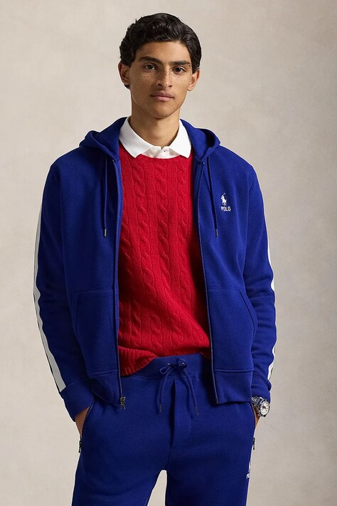 Polo Ralph Lauren bluză bărbați, cu glugă, uni, 710953165