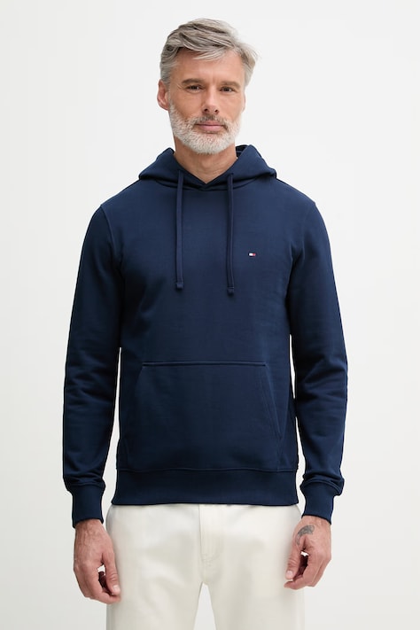 Tommy Hilfiger μπλούζα με κουκούλα ανδρική βαμβακερή σκούρα μπλε MW0MW37235