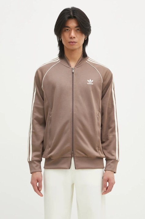 Кофта adidas Originals SST TT мужская цвет бежевый узор JP2519