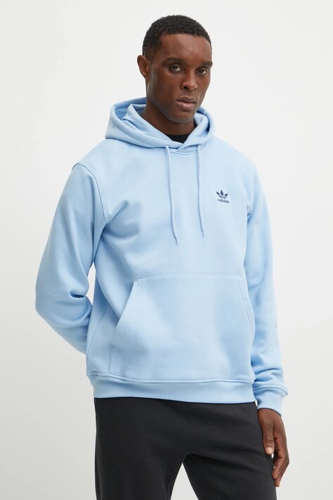adidas Originals bluza Essential barbati, cu glugă, cu imprimeu, JN0238