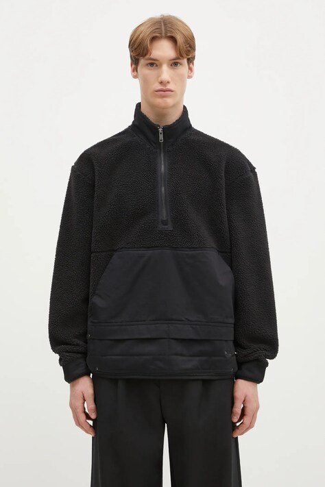 adidas Originals fleece sweatshirt Essential black color smooth JC9596