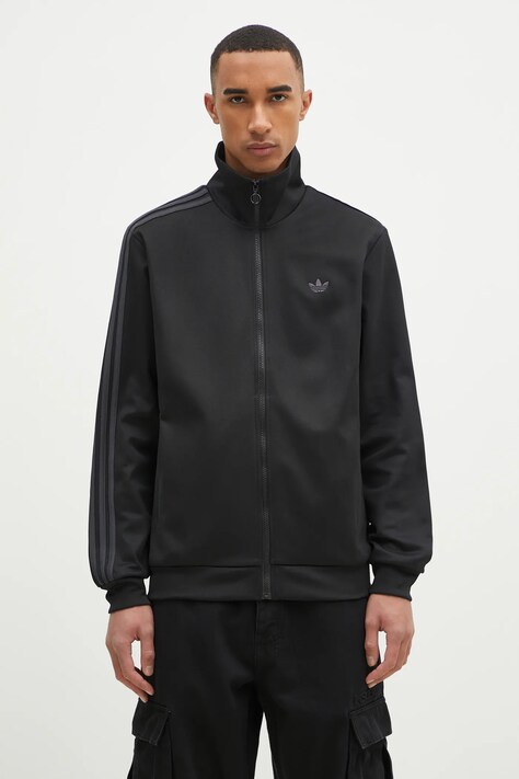 adidas Originals bluză BB TT bărbați, culoarea negru, cu imprimeu, JC7417