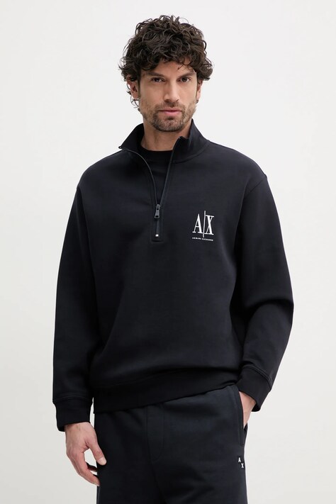 Суичър Armani Exchange в тъмносиньо с апликация XM000370 AF10818