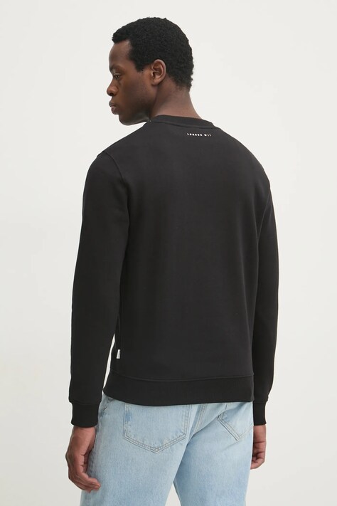 Бавовняна кофта Pepe Jeans DORIAN CREW — SS25-BLM08B, чорний — фото 3