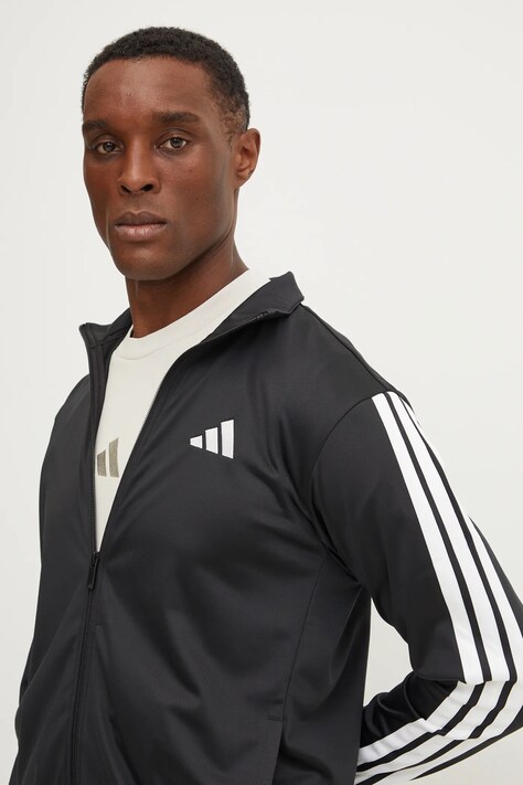 Суичър adidas 3-Stripes в черно с десен JI8816