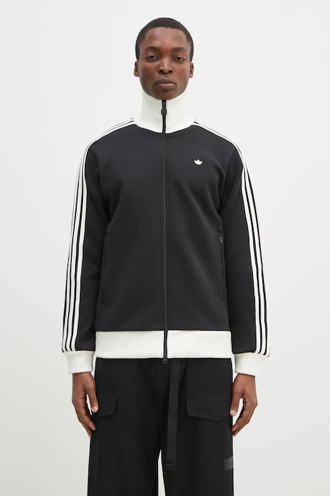 adidas Originals bluza Premium Tracktop barbati, culoarea negru, cu imprimeu, JC6353