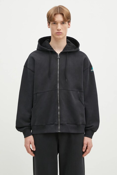 Dukserica adidas Originals Equipment Hoodie za muškarce, boja: crna, bez uzorka, JD0659