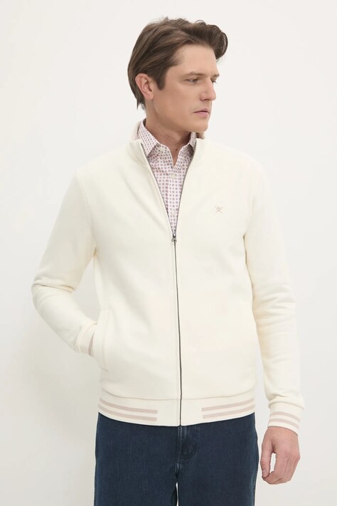 Μπλούζα Hackett London χρώμα: μπεζ, HM581313