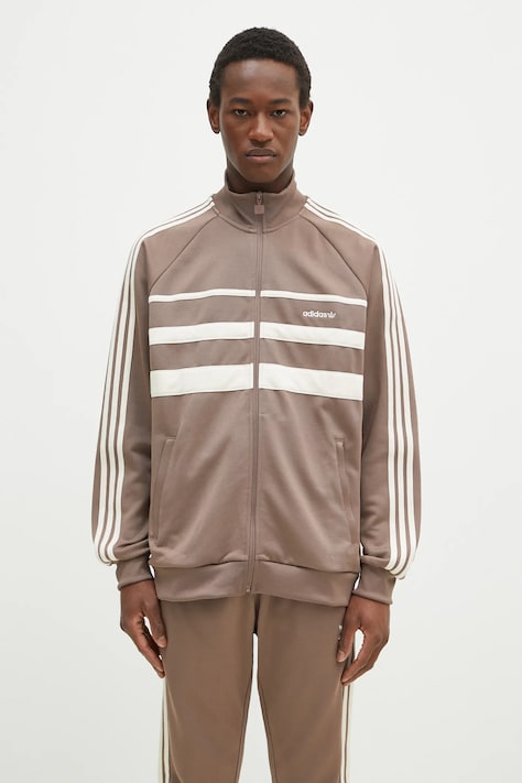 adidas Originals felpa First Tracktop uomo colore marrone  JP1043