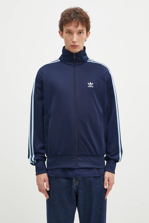 Dukserica adidas Originals Firebird Tracktop za muškarce, boja: tamno plava, s aplikacijom, JP2544