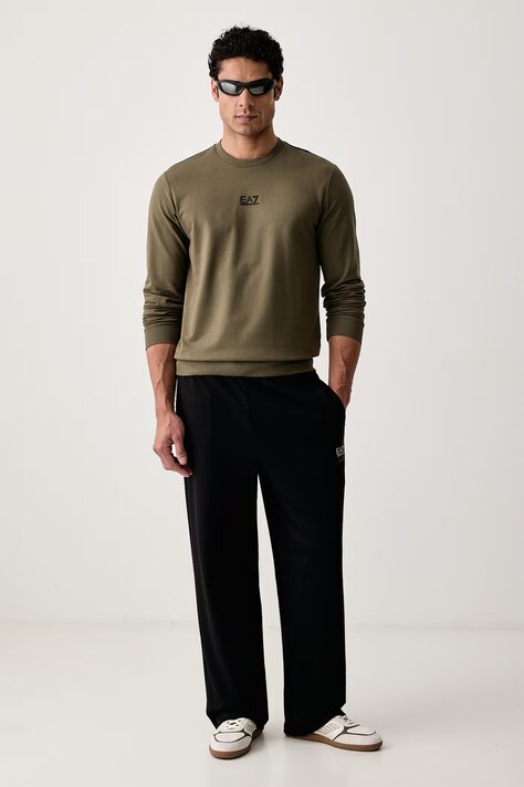 EA7 Emporio Armani Bluza męska bawełniana zielona PJVRZ.8NPM30