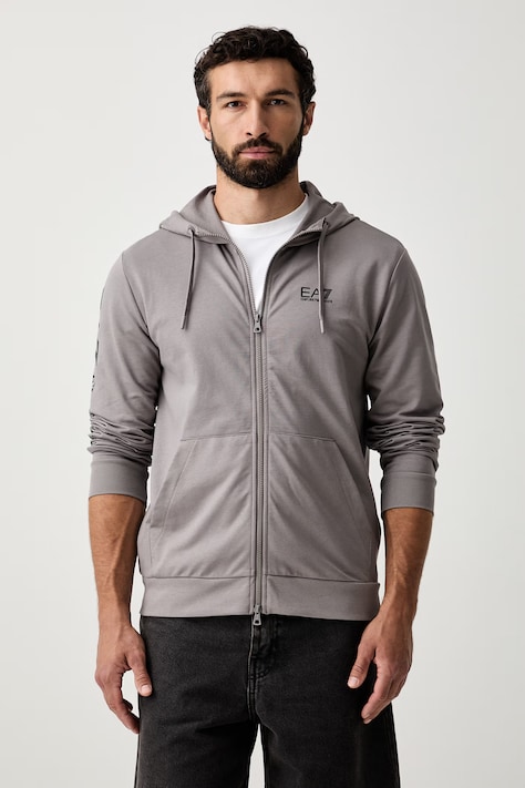 EA7 Emporio Armani bluza z kapturem męska szara AF13512.7M000568