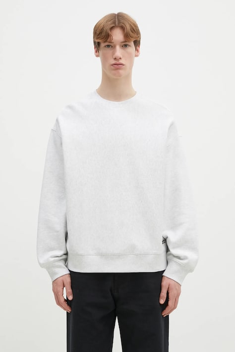 Carhartt WIP cotton sweatshirt Label Script Sweat men's gray color I034429.482XX