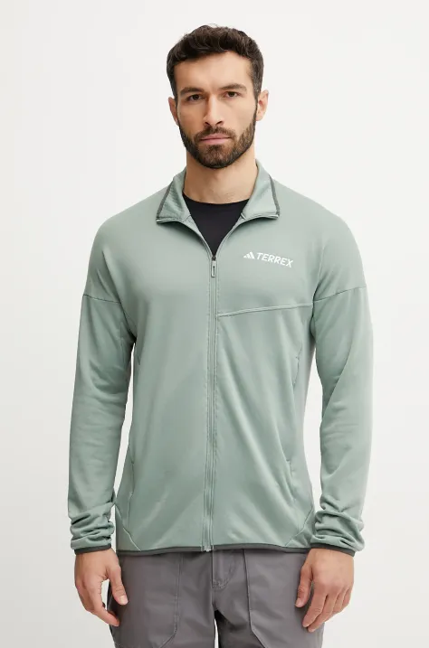 adidas TERREX bluza sportowa Xperior męska kolor zielony z aplikacją JE1353