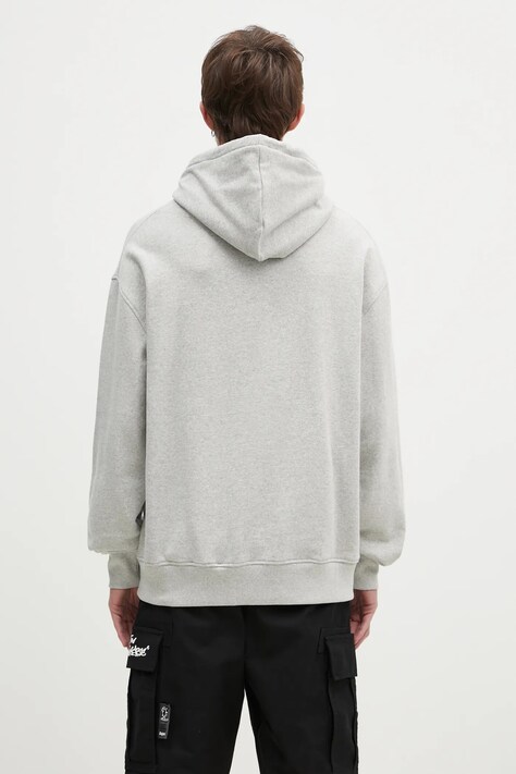 Бавовняна кофта ICECREAM Cone Man Popover Hood — SS25-BLM0HI, сірий — фото 3