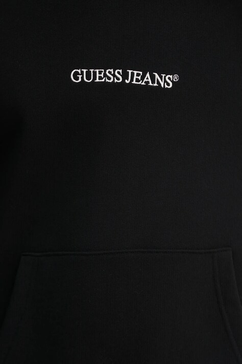 Guess Jeans кофта з капюшоном чоловіча бавовняна — SS25-BLM0IW, чорний — фото 5