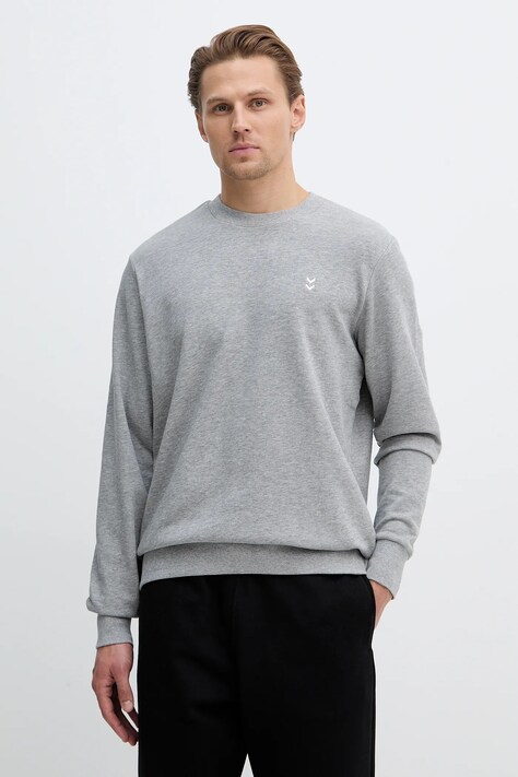 Hummel bluza męska kolor szary gładka 229310