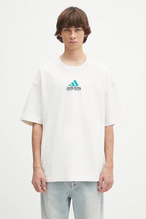 Бавовняна футболка adidas Originals EQT Gfx Tee 2 колір білий з принтом JN4845