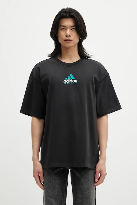 adidas Originals t-shirt bawełniany EQT Gfx Tee 2 męska kolor czarny z nadrukiem JN4848