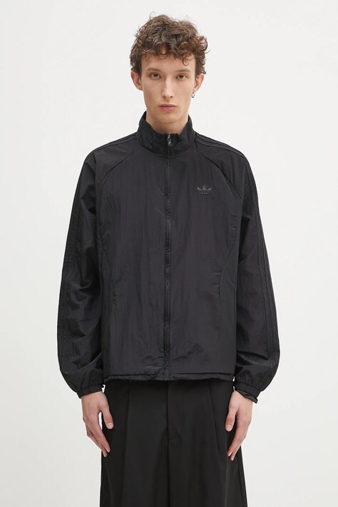 Bunda adidas Originals černá barva, přechodná, JC6221