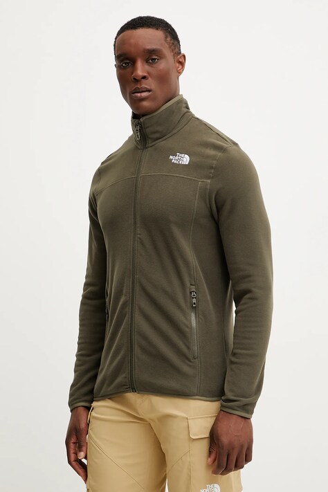 Αθλητική μπλούζα The North Face 100 Glacier χρώμα: πράσινο, NF0A855X21L1