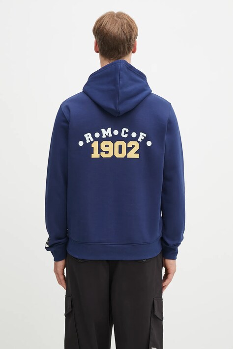 adidas Performance bluza Real Madrid VRCT Hoodie męska kolor niebieski z kapturem z nadrukiem JF2584