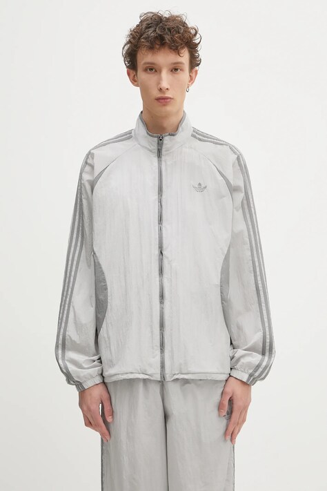 adidas Originals geacă Adicolor 2000S Woven Track Top culoarea gri, de tranzitie, JP1138