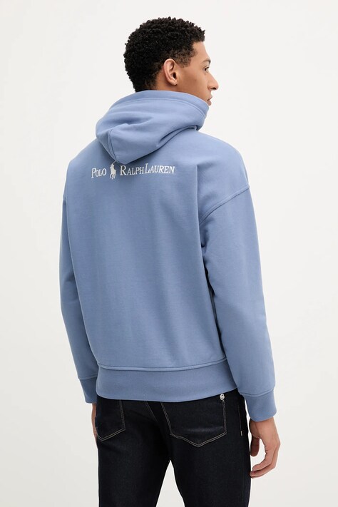 Кофта Polo Ralph Lauren Lspohoodm11 Long Sleeve цвет белый с капюшоном однотонная 710964718