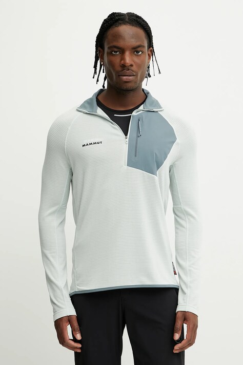 Mammut bluza sportowa Aenergy Light męska kolor zielony wzorzysta 1014-05521