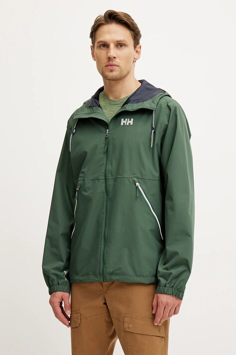 Helly Hansen kurtka przeciwdeszczowa Sandoy męska kolor zielony 54320