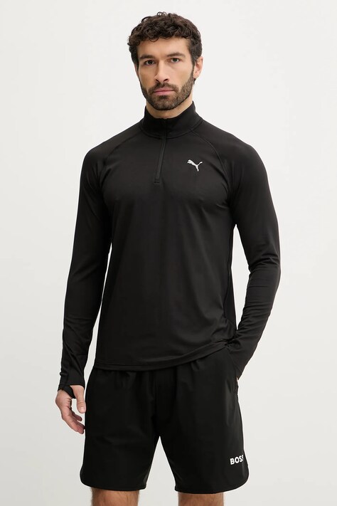 Φούτερ για τζόκινγκ Puma Velocity Cloudspun Wardrobe Essential χρώμα: μαύρο, 526627 629645