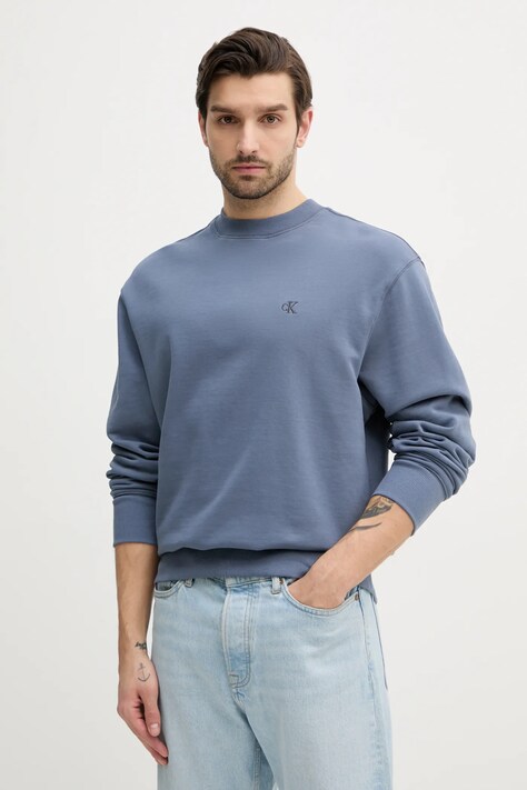 Calvin Klein Jeans hanorac de bumbac bărbați, uni, J30J327228