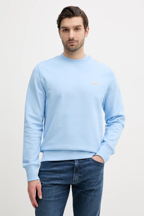 Бавовняна кофта Calvin Klein Jeans чоловіча  однотонна J30J327530