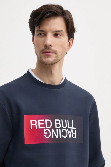 Кофта Red Bull Racing x Pepe Jeans OMBRE LOGO CREW — SS25-BLM0YO, темно-синій — фото 4