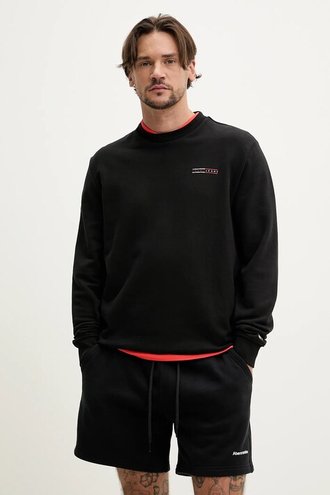 Bavlněná mikina Tommy Jeans pánská, černá barva, s potiskem, DM0DM20849