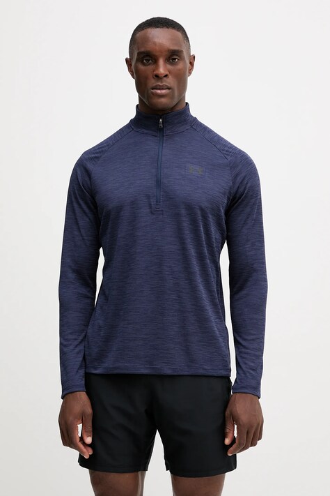Under Armour bluza treningowa Tech Textured kolor granatowy wzorzysta 1382797