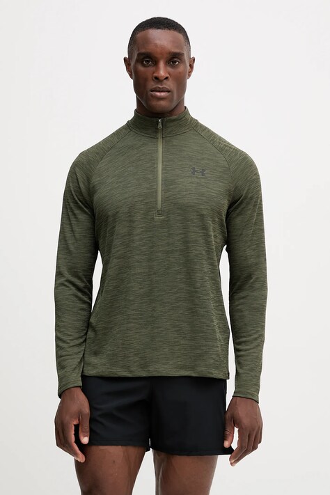 Under Armour bluza treningowa Tech Textured kolor zielony wzorzysta 1382797