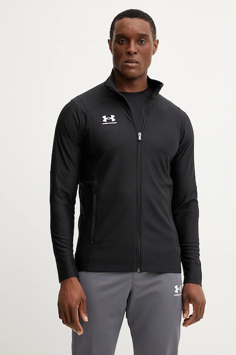 Tréningová mikina Under Armour Challenger čierna farba, vzorovaná, 1379494