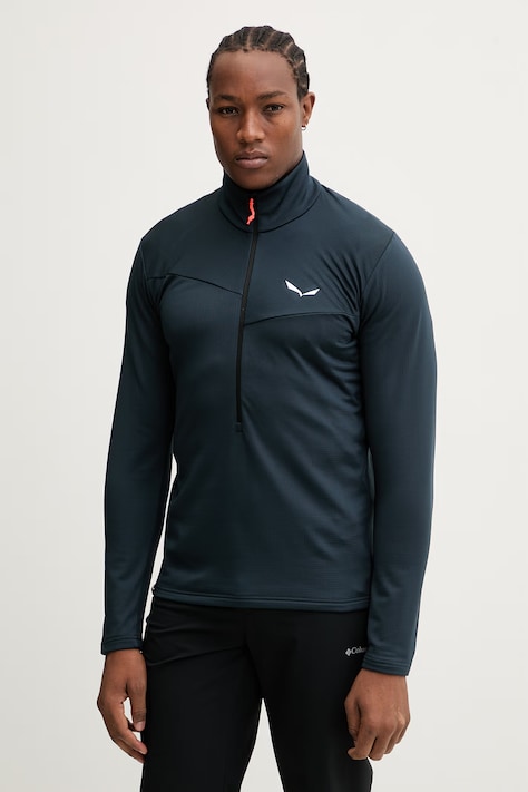 Salewa bluza outdoorowa Puez Cammino męska kolor granatowy gładka 00.0000029096