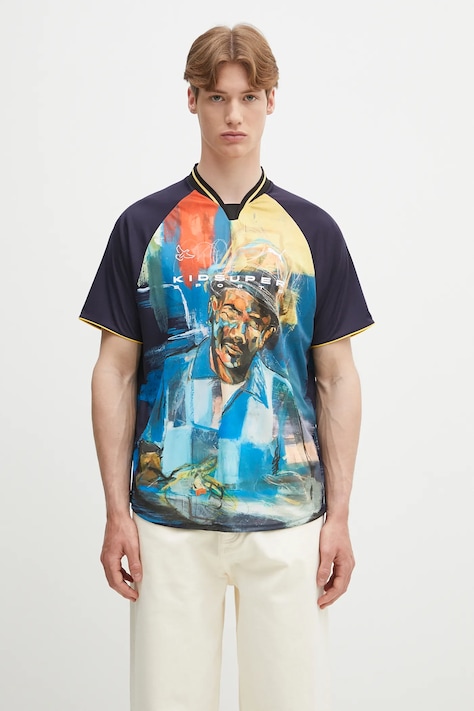 Puma t-shirt PUMA x KIDSUPER Graphic Jersey uomo colore blu navy 629512