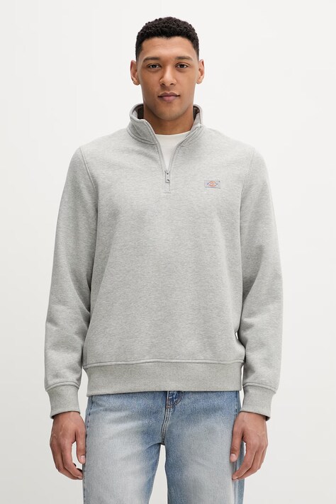 Dickies bluza Oakport Quarter Zip Heather Grey męska kolor szary melanżowa DK0A4XD4HG01